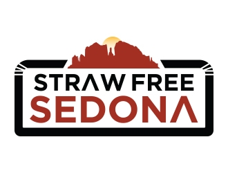 Straw Free Sedona logo design by Eliben