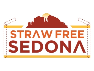 Straw Free Sedona logo design by Eliben