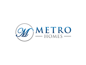 Metro Homes  logo design by bomie