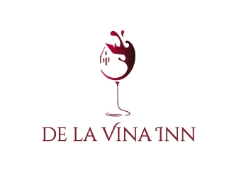 De La Vina Inn logo design by savvyartstudio