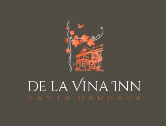 De La Vina Inn logo design by savvyartstudio