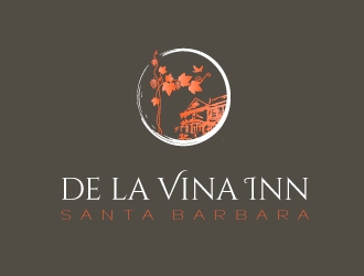 De La Vina Inn logo design by savvyartstudio