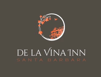 De La Vina Inn logo design by savvyartstudio