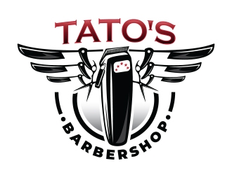 Tatos barber Shop logo design by Eliben