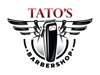 Tatos barber Shop logo design by Eliben
