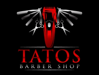 Tatos barber Shop logo design by dasigns