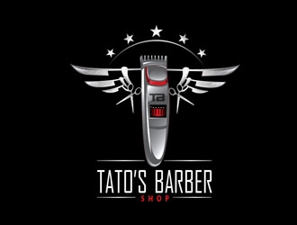 Tatos barber Shop logo design by LogoInvent