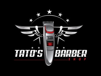 Tatos barber Shop logo design by LogoInvent