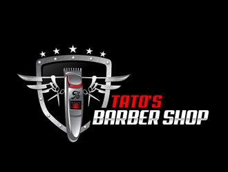 Tatos barber Shop logo design by LogoInvent