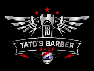 Tatos barber Shop logo design by jaize