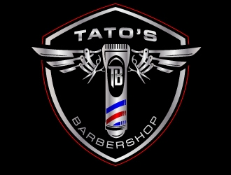 Tatos barber Shop logo design by jaize