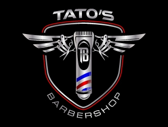 Tatos barber Shop logo design by jaize