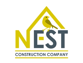 Nest Construction Company logo design by MAXR