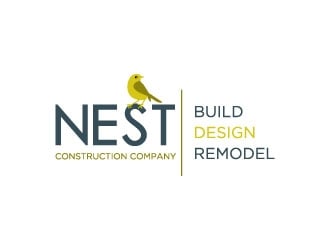 Nest Construction Company logo design by colorthought