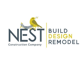 Nest Construction Company logo design by LogoInvent