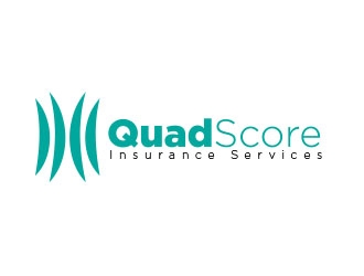 QuadScore Insurance Services logo design by Manolo