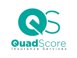 QuadScore Insurance Services logo design by Manolo