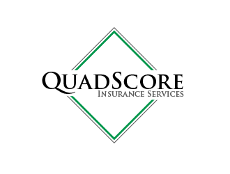 QuadScore Insurance Services logo design by BeDesign