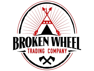 Broken Wheel Trading Company logo design by jaize