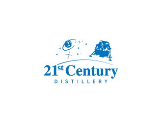 21st Century Distillery logo design by hwkomp