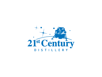 21st Century Distillery logo design by hwkomp