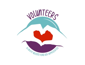 Volunteers : Always Needed Forever Appreciated logo design by MarkindDesign