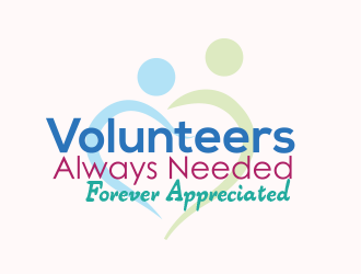 Volunteers : Always Needed Forever Appreciated logo design by AdenDesign