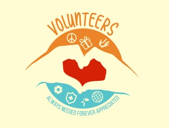 Volunteers : Always Needed Forever Appreciated logo design by MarkindDesign