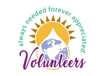 Volunteers : Always Needed Forever Appreciated logo design by LogoInvent
