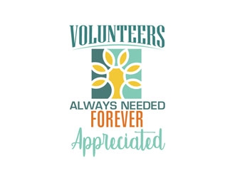 Volunteers : Always Needed Forever Appreciated logo design by LogoInvent