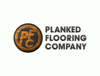 PLANKED FLOORING COMPANY logo design by lestatic22