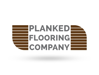 PLANKED FLOORING COMPANY logo design by aqibahmed