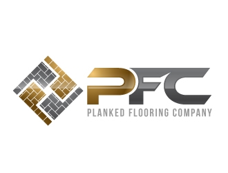 PLANKED FLOORING COMPANY logo design by nexgen