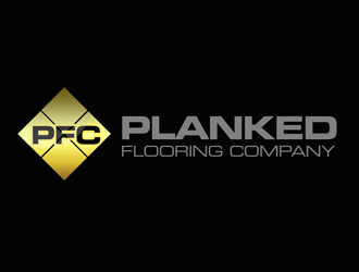 PLANKED FLOORING COMPANY logo design by kunejo