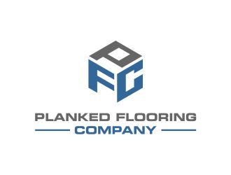 PLANKED FLOORING COMPANY logo design by cintoko