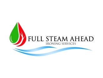 Full Steam Ahead Ironing Services logo design by jetzu