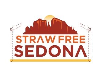 Straw Free Sedona logo design by Eliben