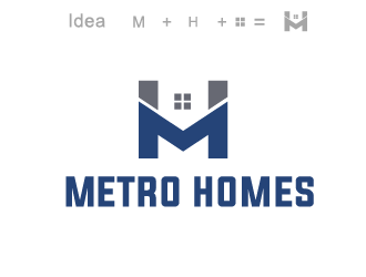Metro Homes  logo design by grea8design