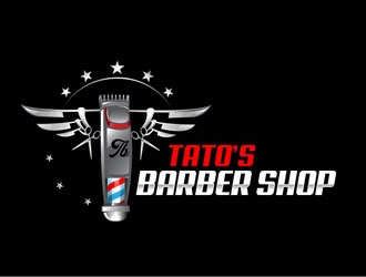 Tatos barber Shop logo design by LogoInvent
