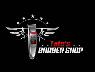 Tatos barber Shop logo design by LogoInvent
