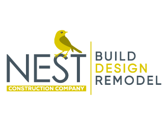 Nest Construction Company logo design by pencilhand