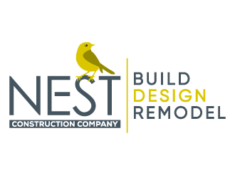 Nest Construction Company logo design by pencilhand