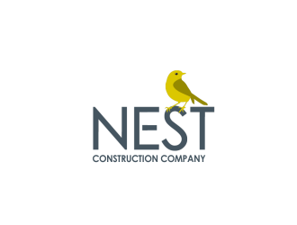 Nest Construction Company logo design by Greenlight