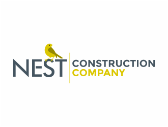 Nest Construction Company logo design by mutafailan