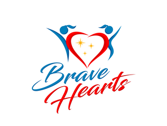 Brave Hearts logo design by haze
