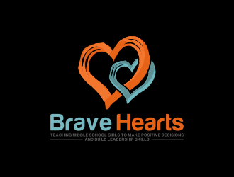 Brave Hearts logo design by BlessedArt