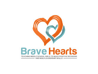 Brave Hearts logo design by BlessedArt