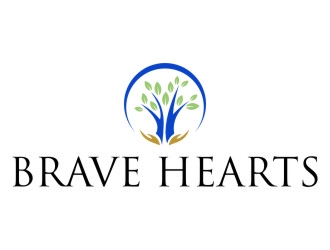Brave Hearts logo design by jetzu