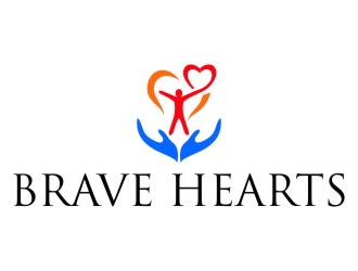 Brave Hearts logo design by jetzu