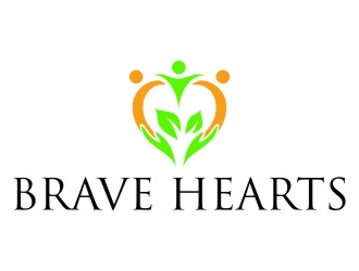 Brave Hearts logo design by jetzu